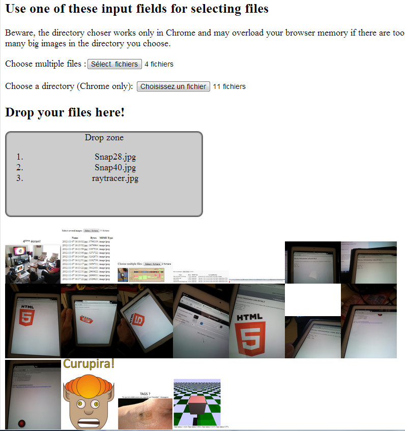 Mixing drag and drop and input type=file – HTML game