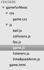 final game structure in files