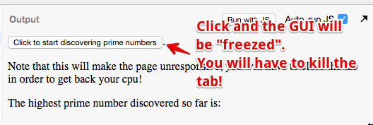 Examples that eats all the cpu