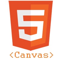 the html5 canvas logo