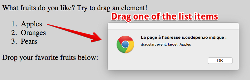 drag n drop fruits
