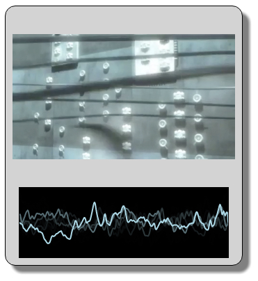 a video player with real time waveform visualization
