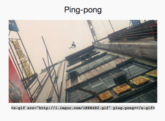 animated gif in a page